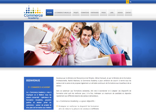 Site Internet Commerce Academy